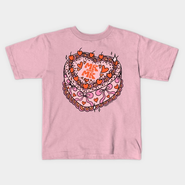 Mr. and Mr. Cake Kids T-Shirt by Doodle by Meg